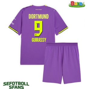 Borussia Dortmund Serhou Guirassy #9 Tredjeställ Barn 2026-27 Kortärmad (+ Korta byxor)